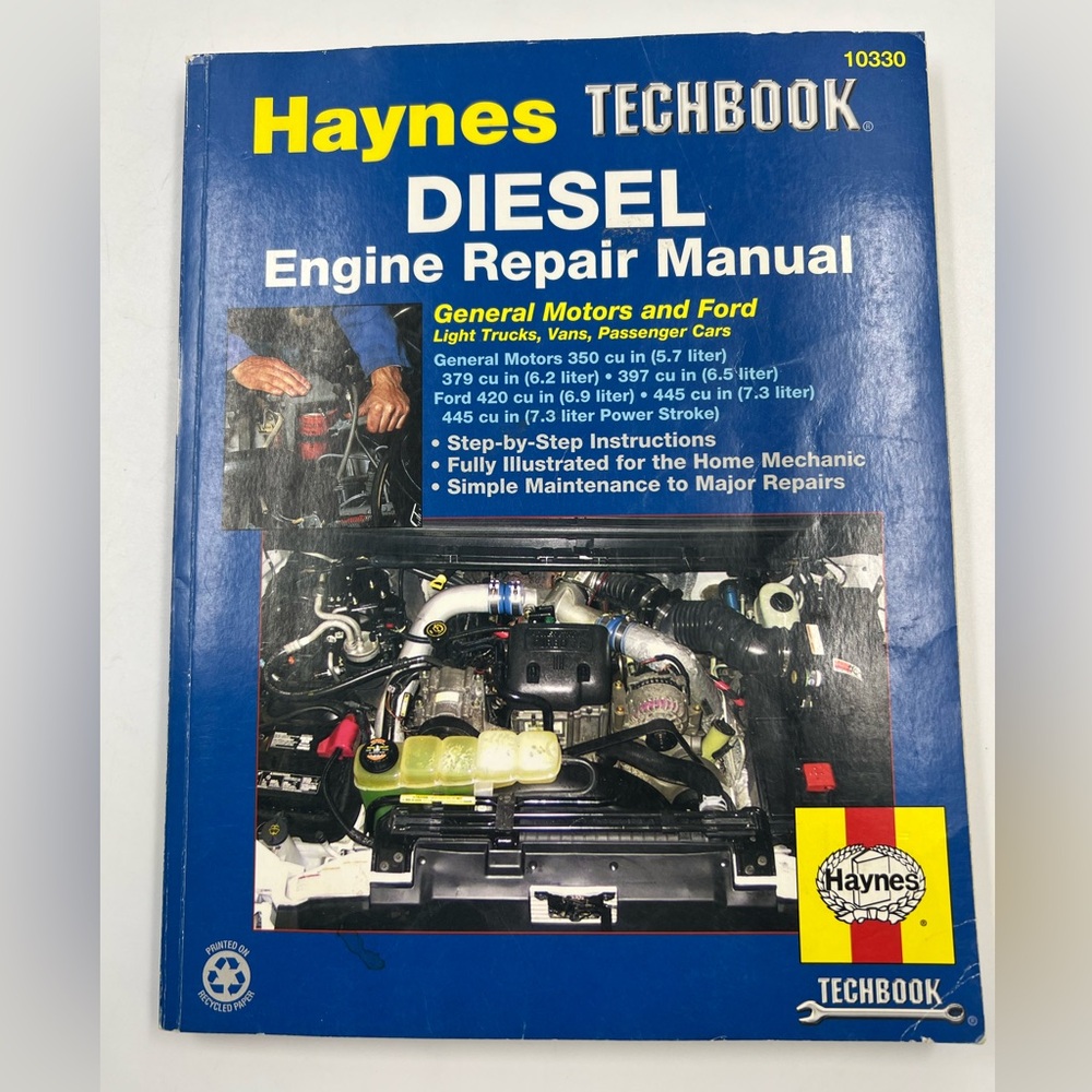 Haynes Tech book Diesel Engine Repair Manual 10330
